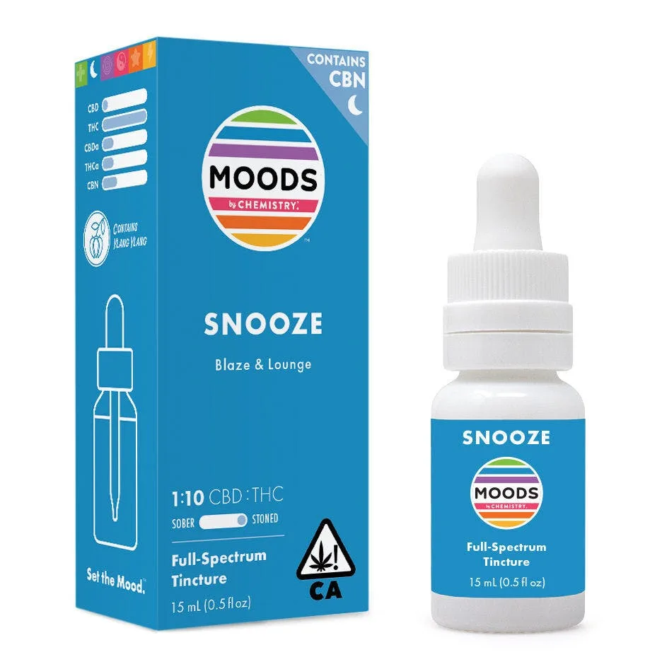 Moods | Tincture | .5oz | CBD:THC:CBN | Snooze