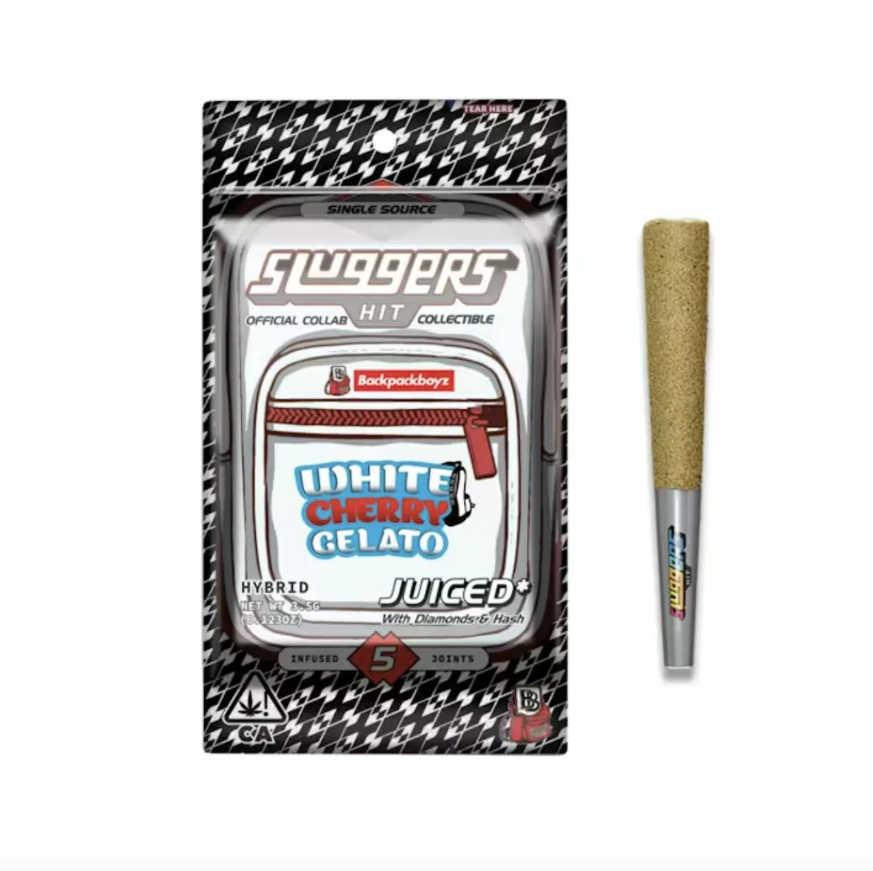 Sluggers x Backpack Boyz - Infused Preroll 3.5g 5pk - Black Cherry Gelato
