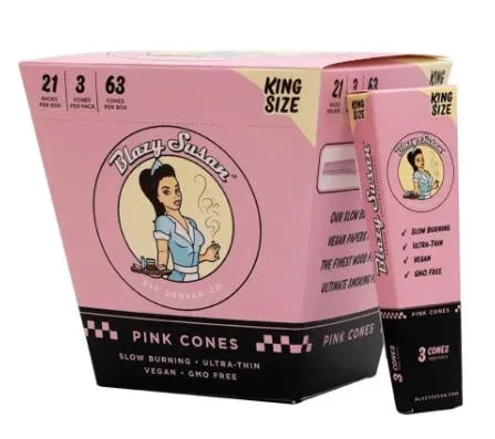 Pink Pre Rolled Cones I Knge Size I