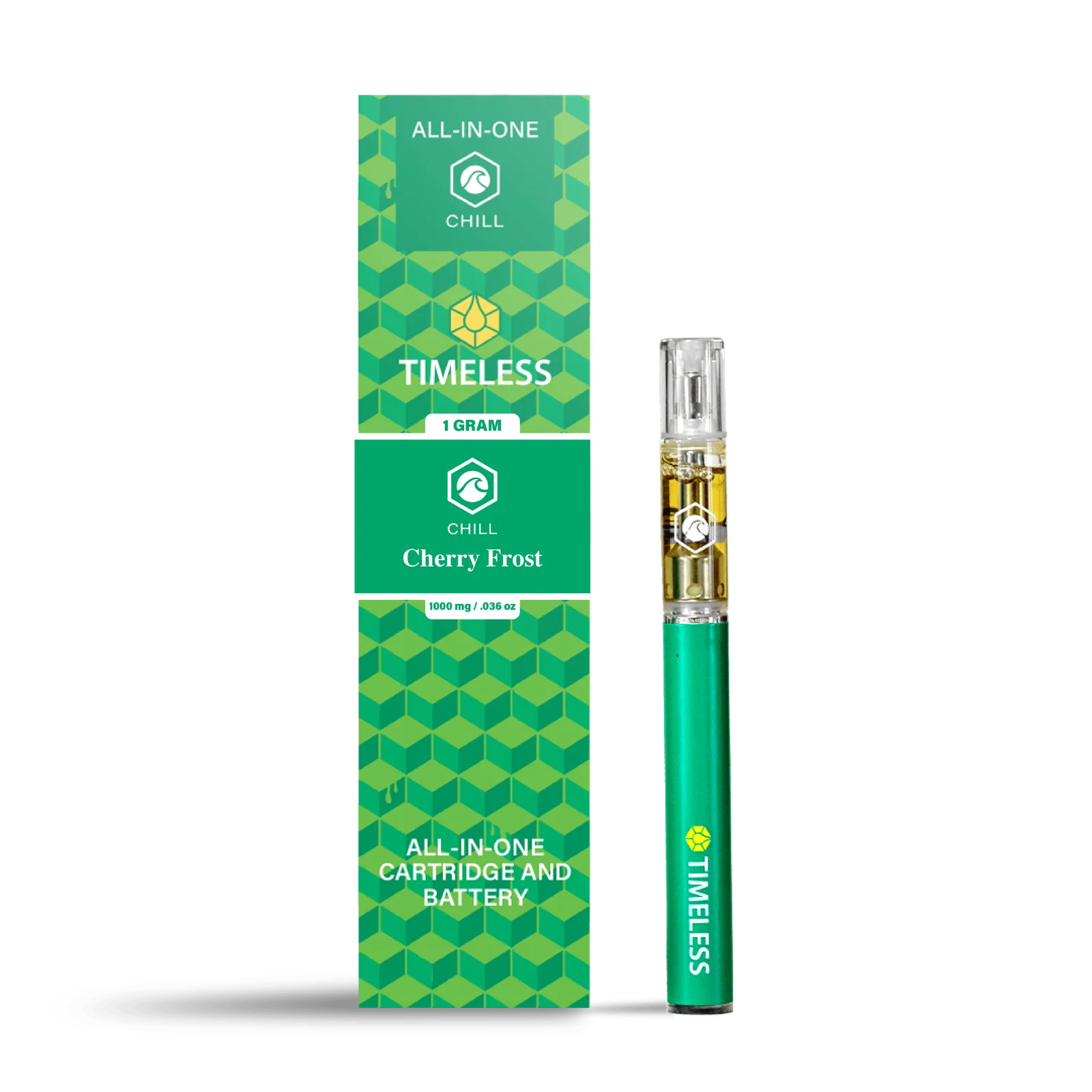 Timeless Cherry Frost 1000mg All-In-One Vape Cartridge (Chill)