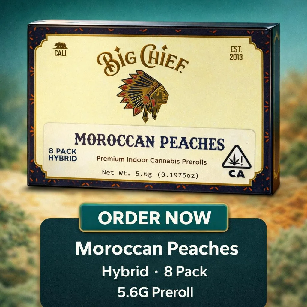 Big Chief | Moroccan Peaches 8pc Pre-rolls