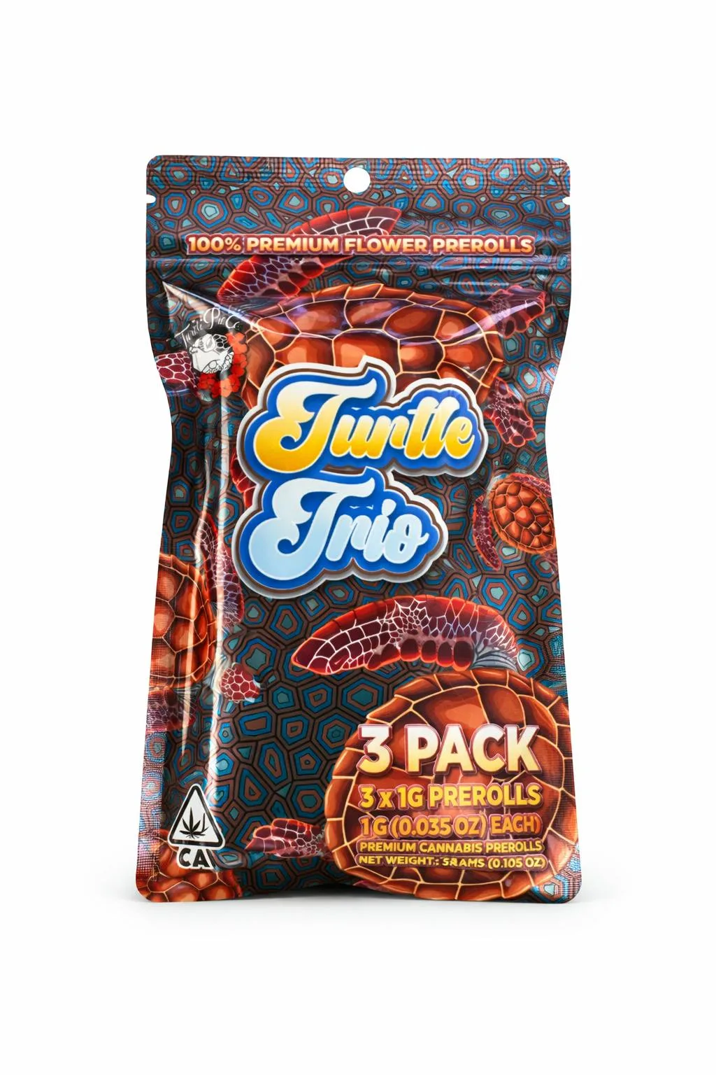 Turtle Pie 3PK Sunday Paper Artisan Indoor Preroll Pack