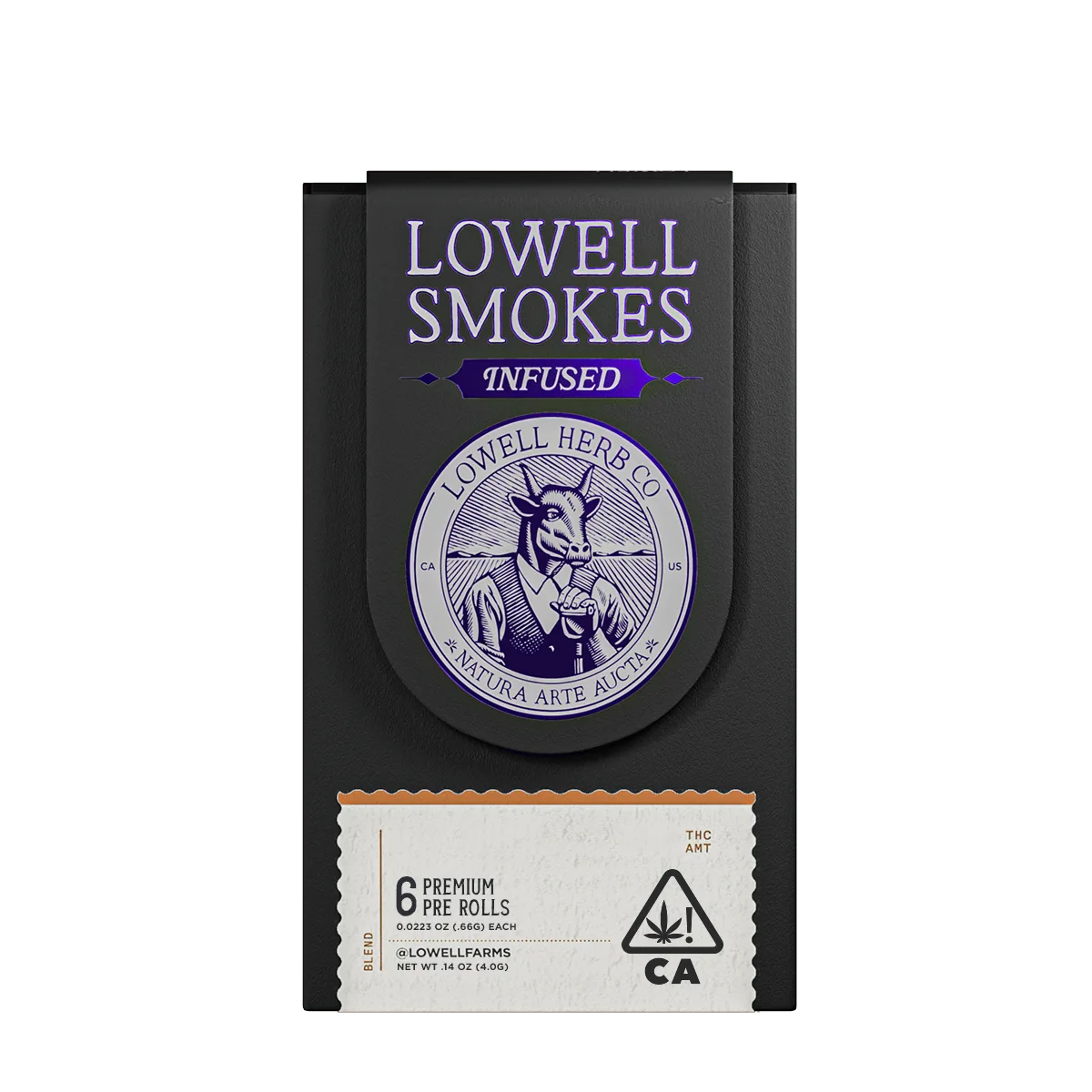 Lowell Infused Smokes | 6pk Infused Pre Roll Pack | The Lifted Sativa