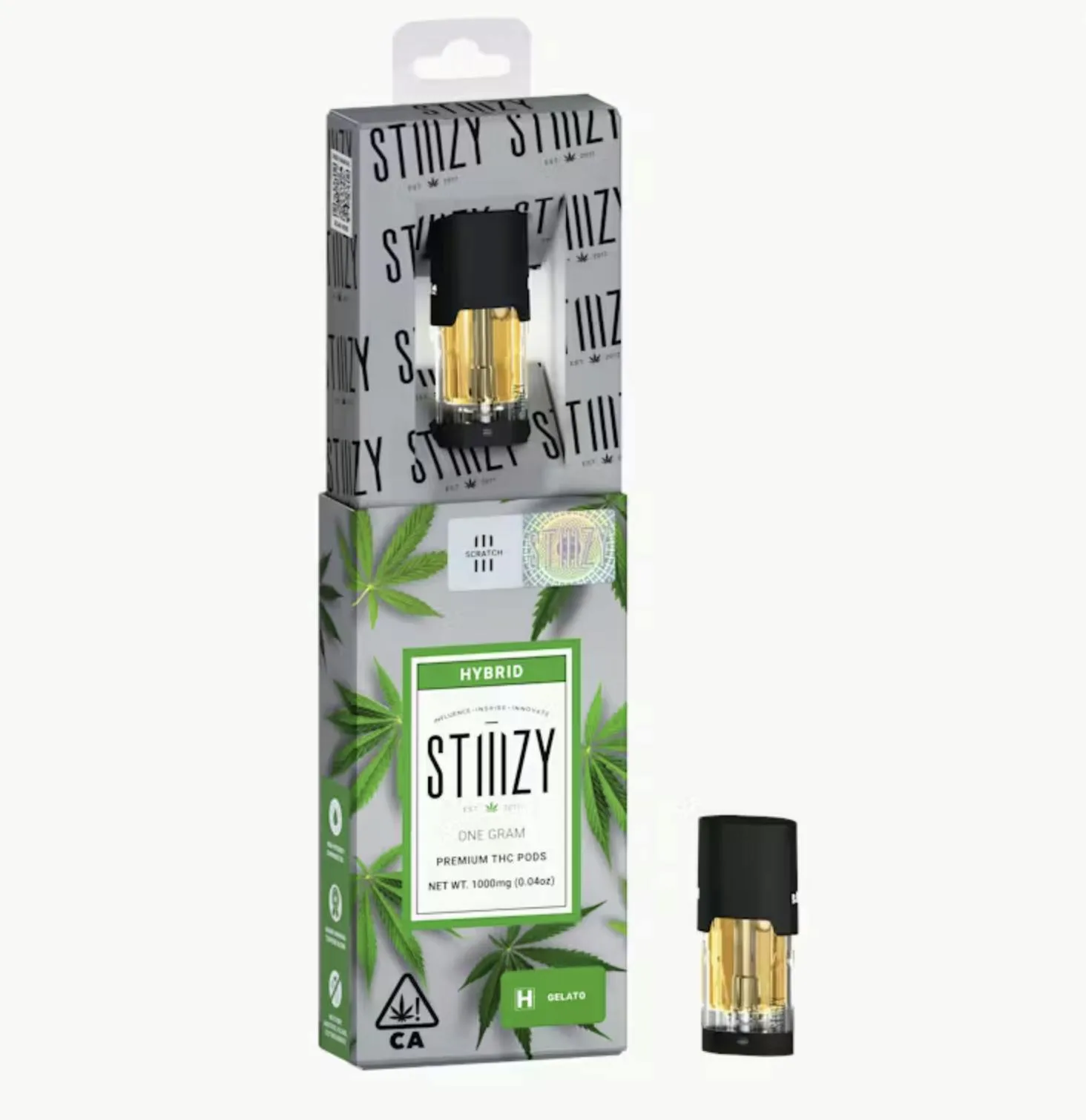 Vape Cartridge - GELATO 1G Original THC Pod - STIIIZY