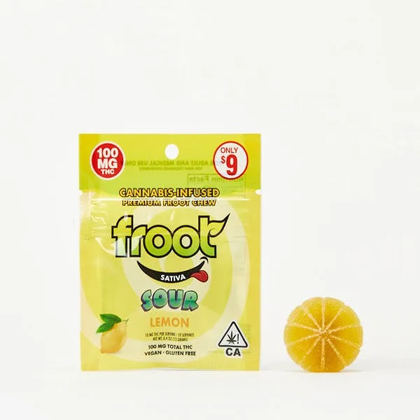 Froot - Sour Gummy - Lemon 100mg