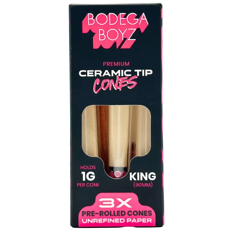 Bodega Boyz - Ceramic Tip Cone 3pk Brown