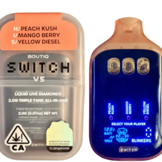 Boutiq | Peach Kush × Mango Berry × Yellow Diesel | V5 All-In-One | 1g