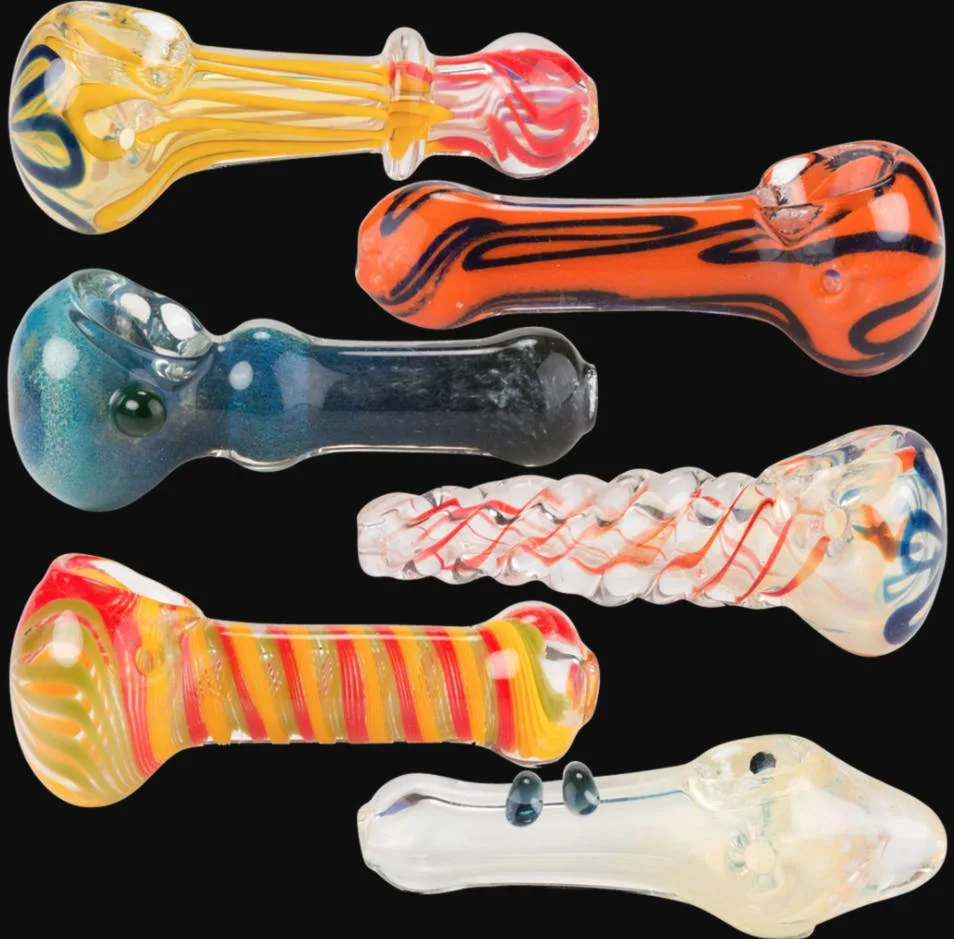 3.5" ASSORTED GLASS HAND PIPE