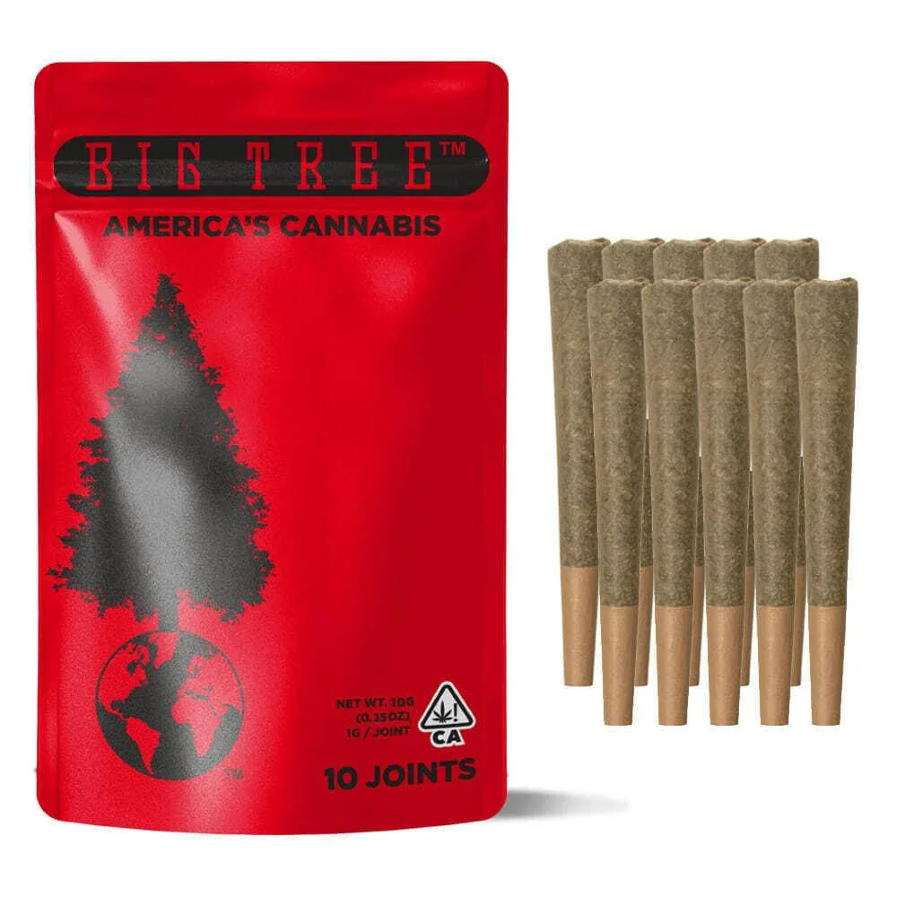 Big Tree Cannabis - Blue Cheese (I) - 10pk Prerolls - Bubba's Breath (I)