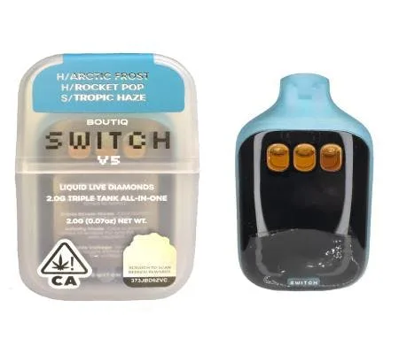BOUTIQ SWITCH V5-2G (H)ARCTIC FROST(H)ROCKET POP(S)TROPIC HAZE