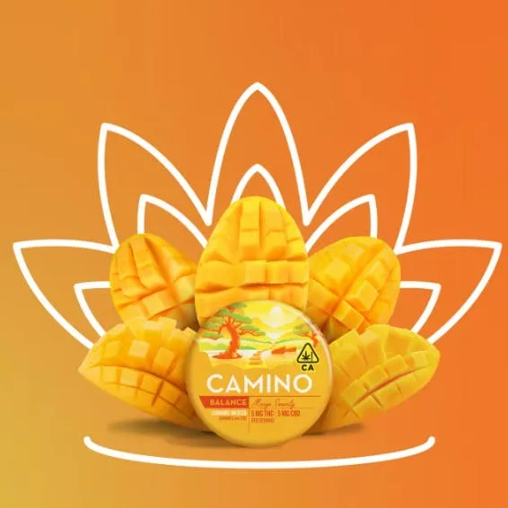 Camino Gummies Mango Serenity 100mg THC / 100mg CBD