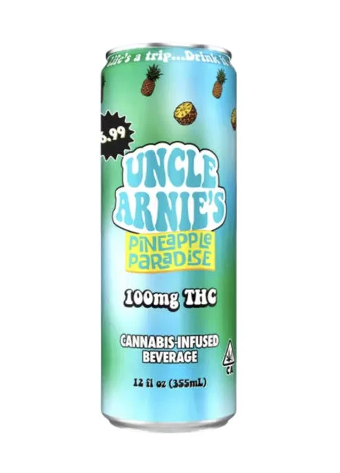 Uncle Arnie's Beverage - Pineapple Paradise 100mg (12oz)