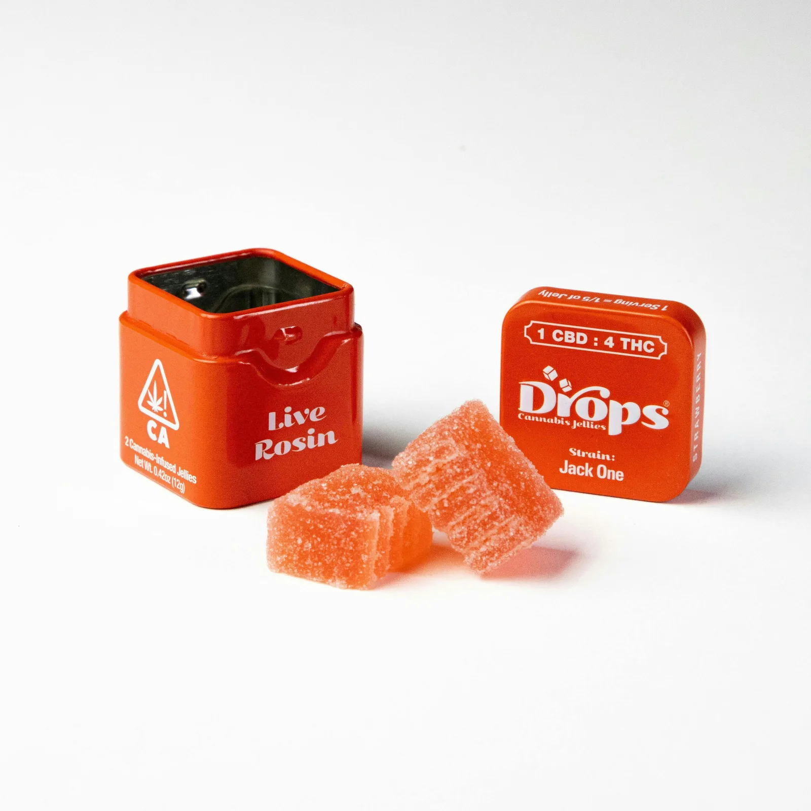 Drops Candies - Strawberry ‘Lifted’ [2pk] (100mg THC, 25mg CBD)