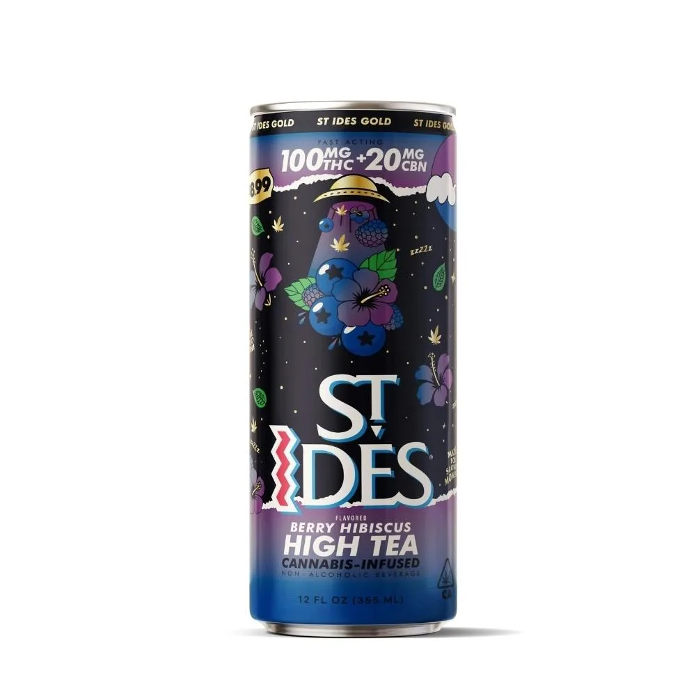St Ides Nighttime Berry Hibiscus 5:1 THC:CBN High Tea Drink 120mg