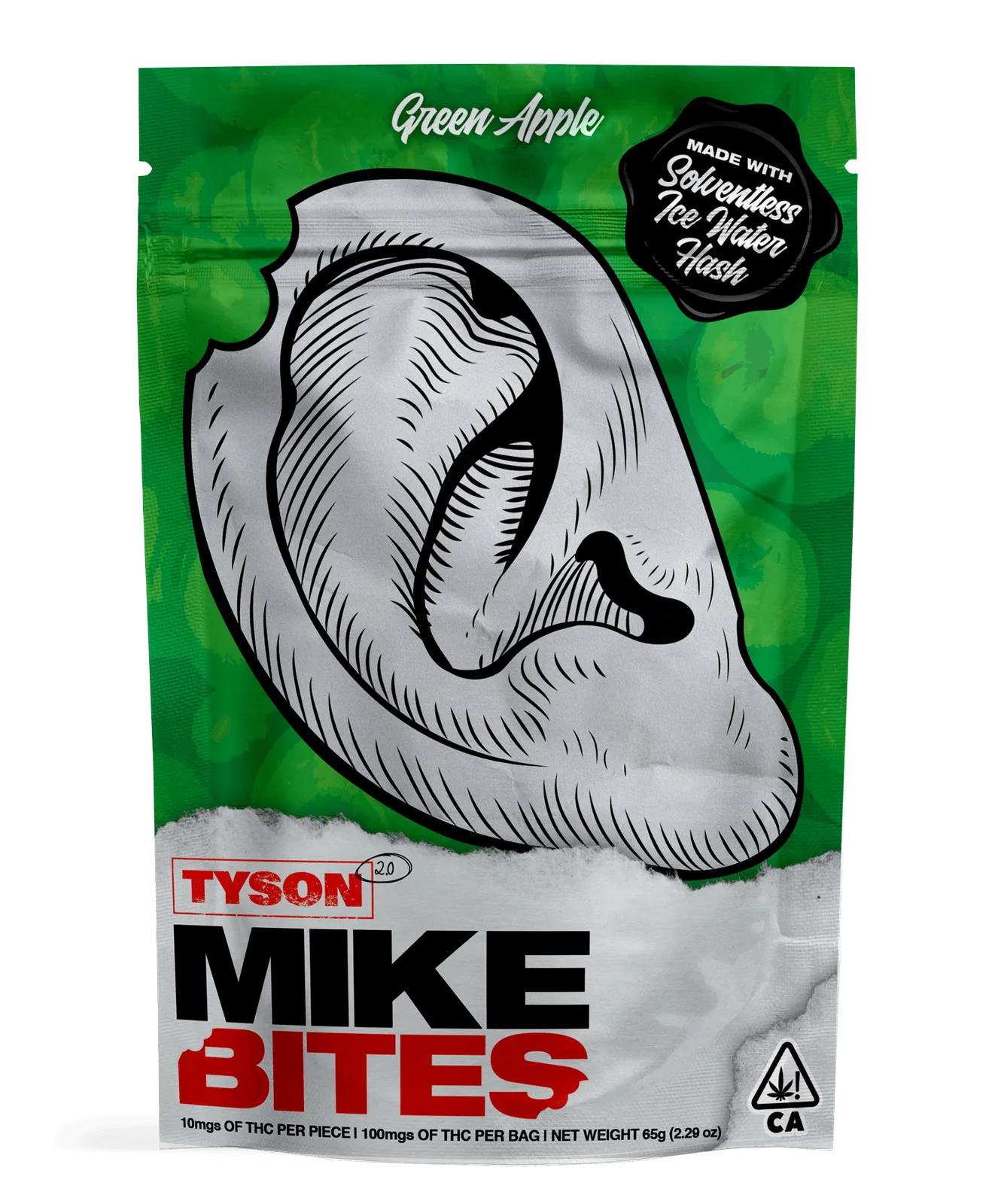 Tyson 2.0 | Mikes Bites | Green Apple Gummies | 100mg | 10ct | 10mg/ea