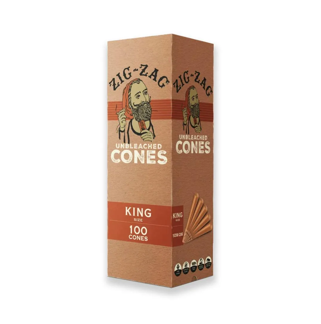 ZIG ZAG - PAPERS - CONES - KING SIZE - 100PK