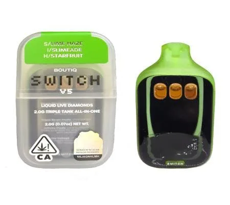 BOUTIQ SWITCH V5- 2G (S)LIME HAZE(I)SLIMEADE(H)STARFRUIT