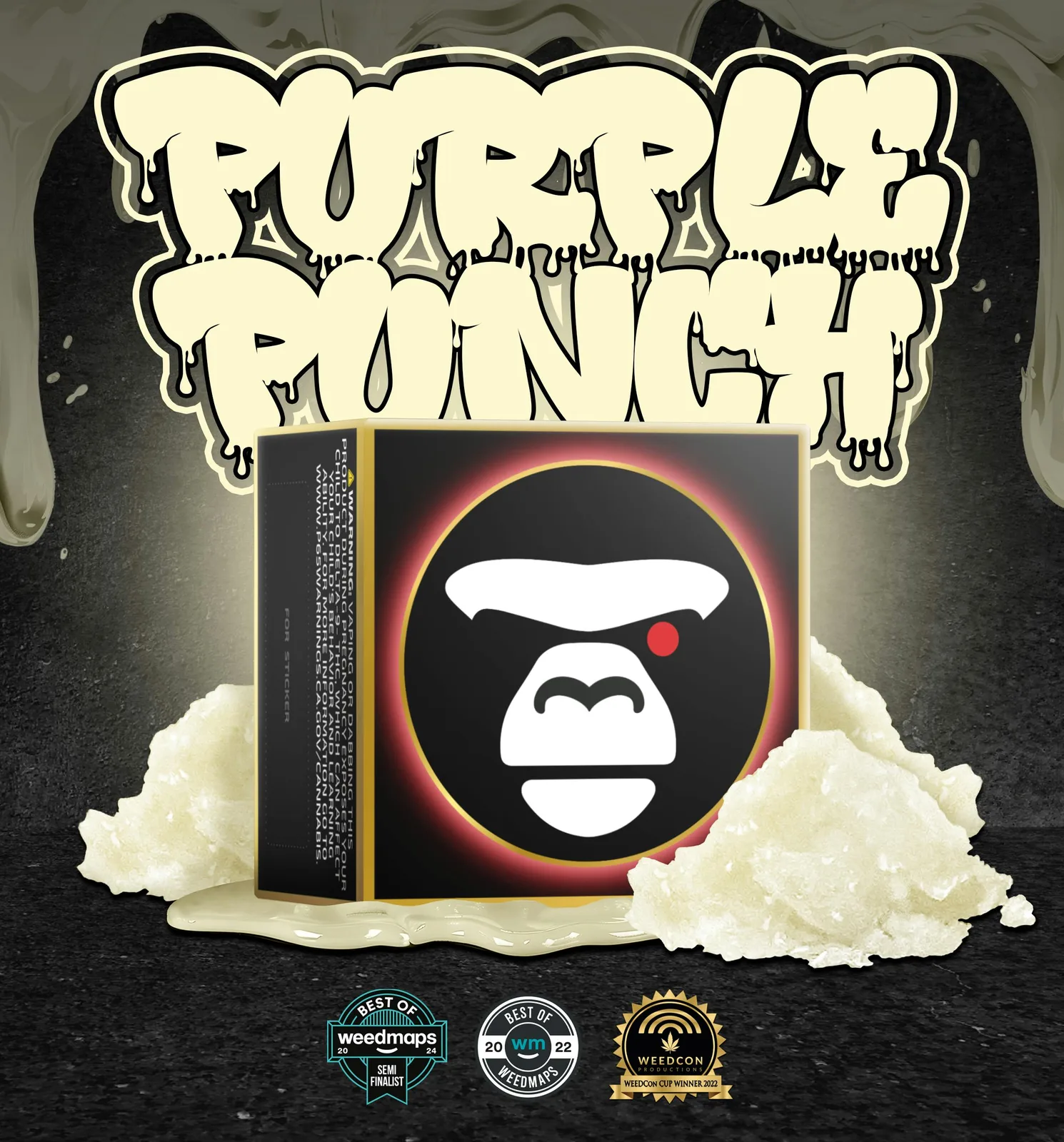 PURPLE PUNCH - live resin sugar diamonds 1000 mg