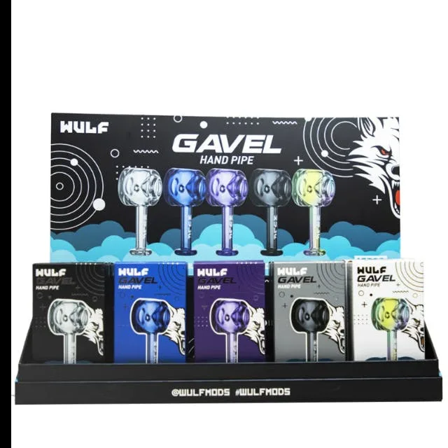 GAVEL HAND PIPE - ASSORTED COLORS - WULF