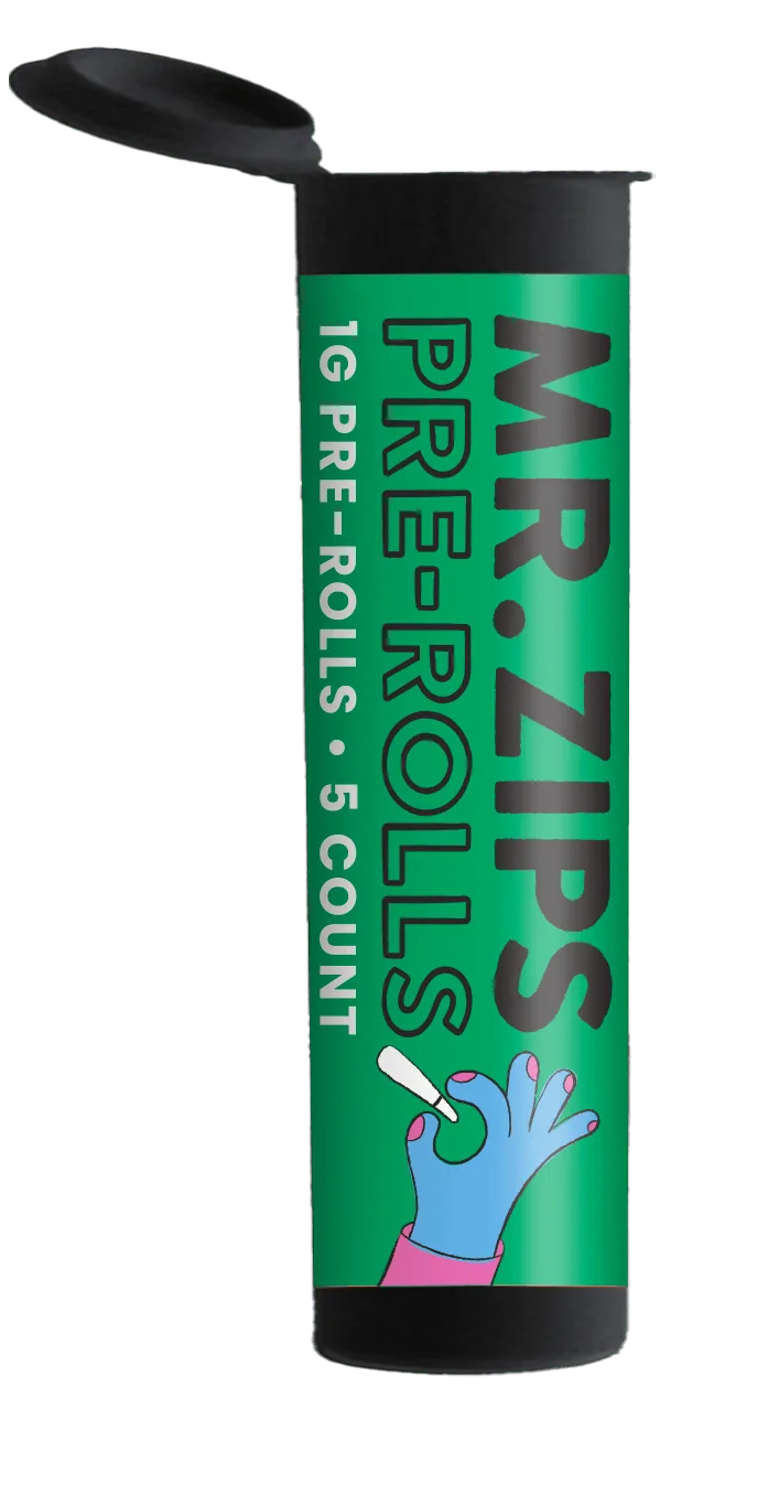 MR. ZIPS | Piff Mints | Hybrid | Pre-Roll | 5-Pack 1g