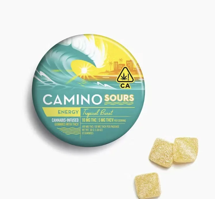 CAMINO 2:1 THCv Sour Tropical Burst Gummies 20pk