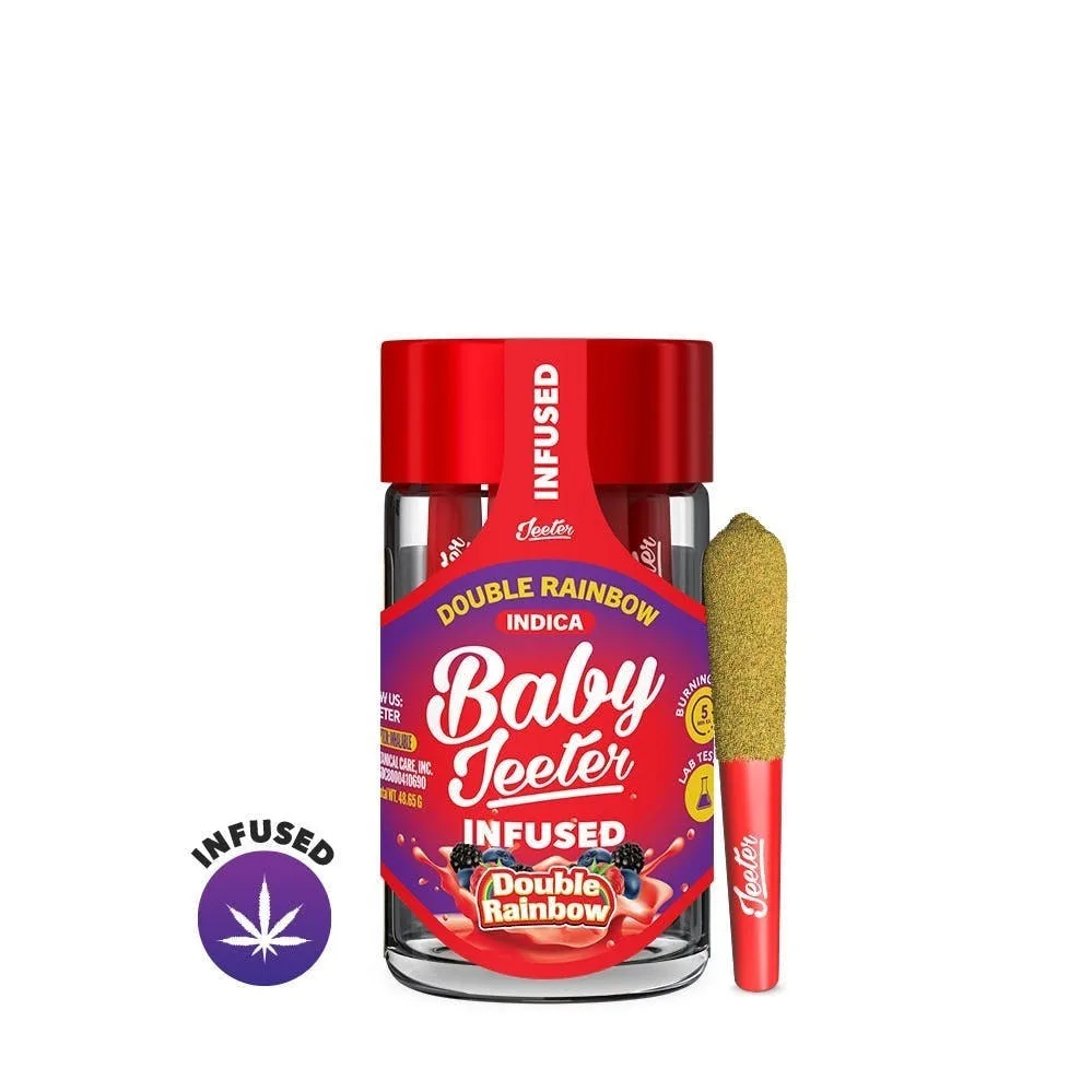 Jeeter | Double Rainbow | Baby Infused Minis | 0.5g each | 5pk