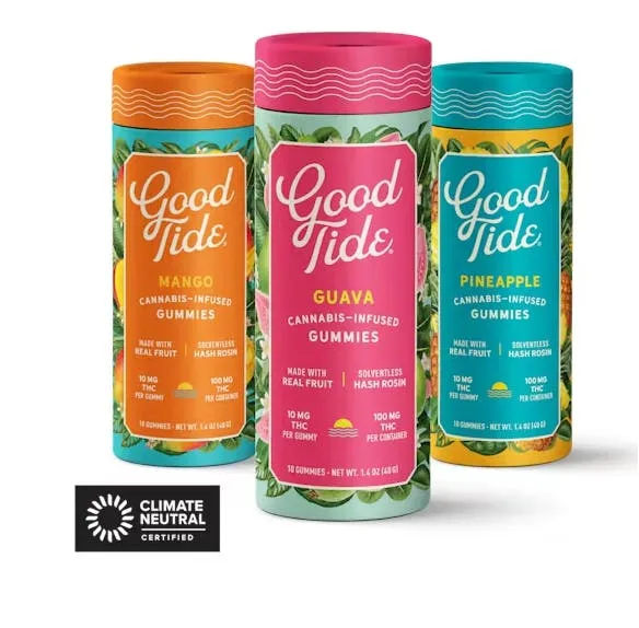PASSION FRUIT THC:CBD:CBN GUMMIES GOOD TIDE