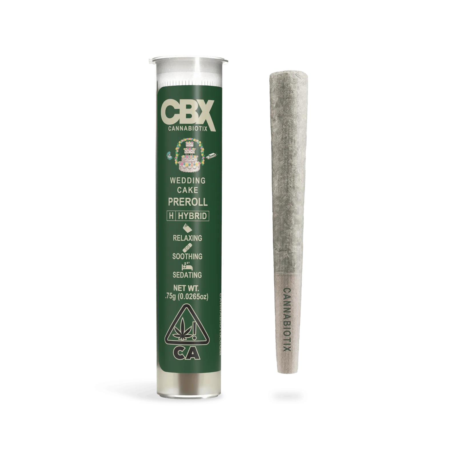 Cannabiotix | Preroll | .75g | Wedding Cake