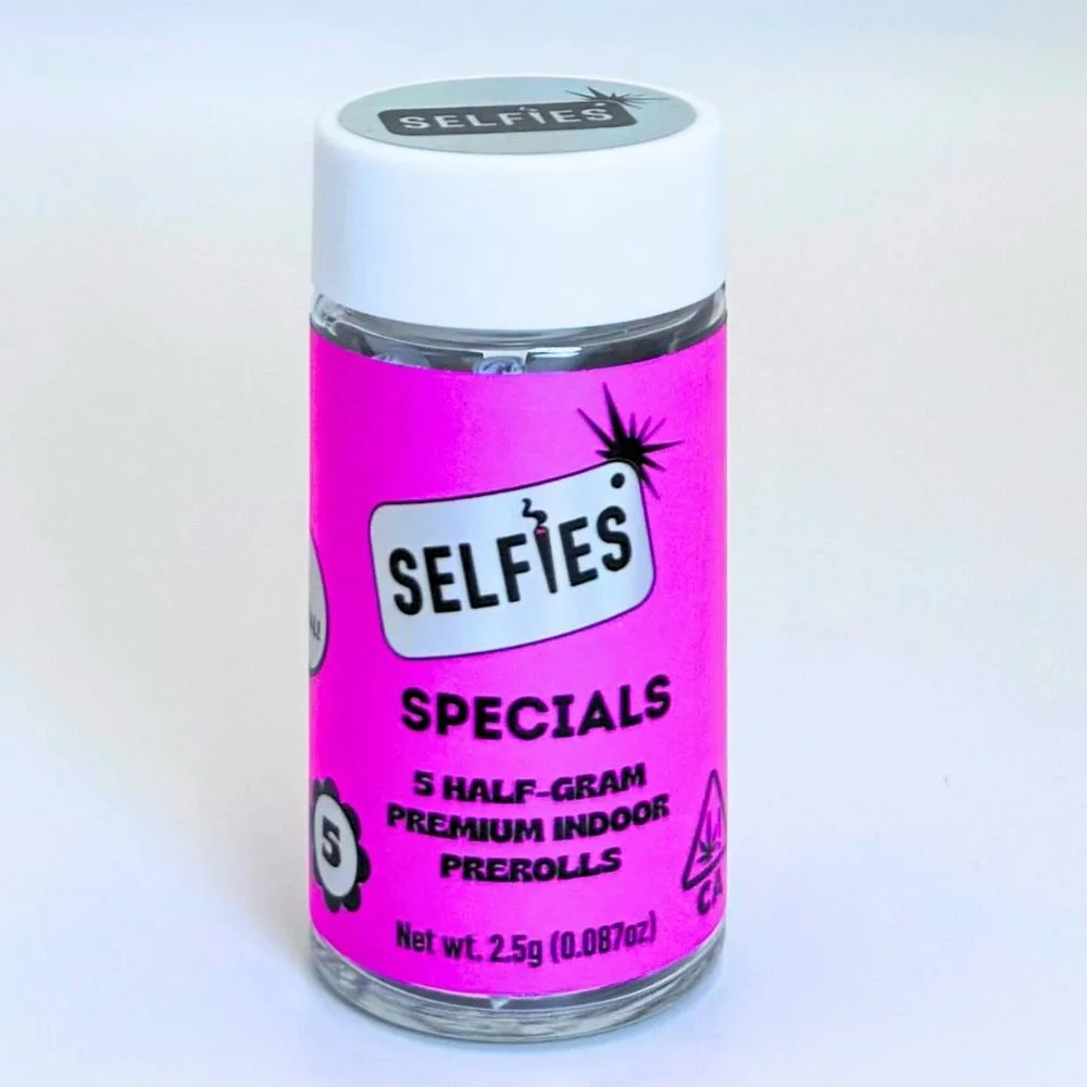 Selfies Specials Indica Preroll 5pk 2.5g
