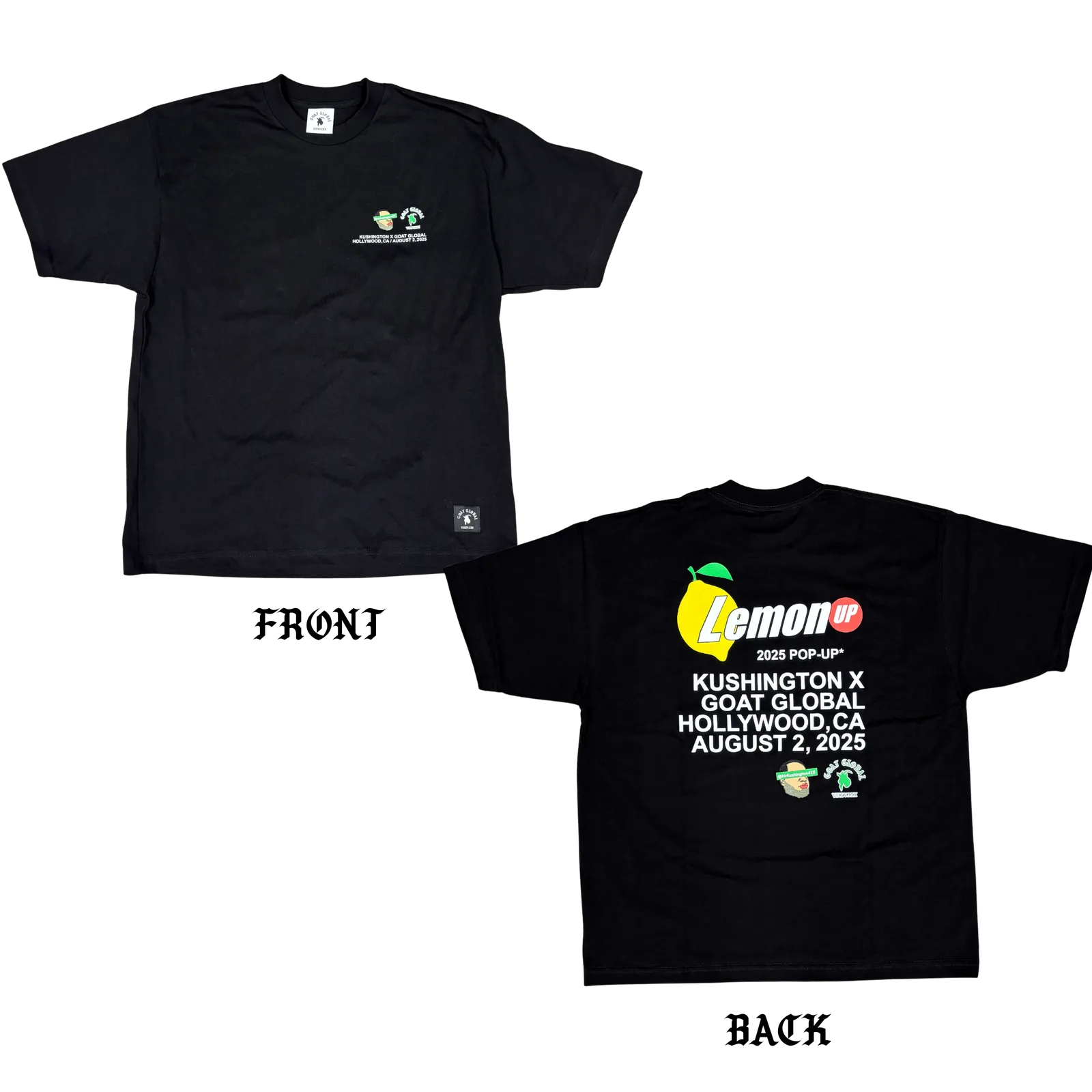 GOAT GLOBAL | GOAT GLOBAL X KUSHINGTON POP UP BOX TEE