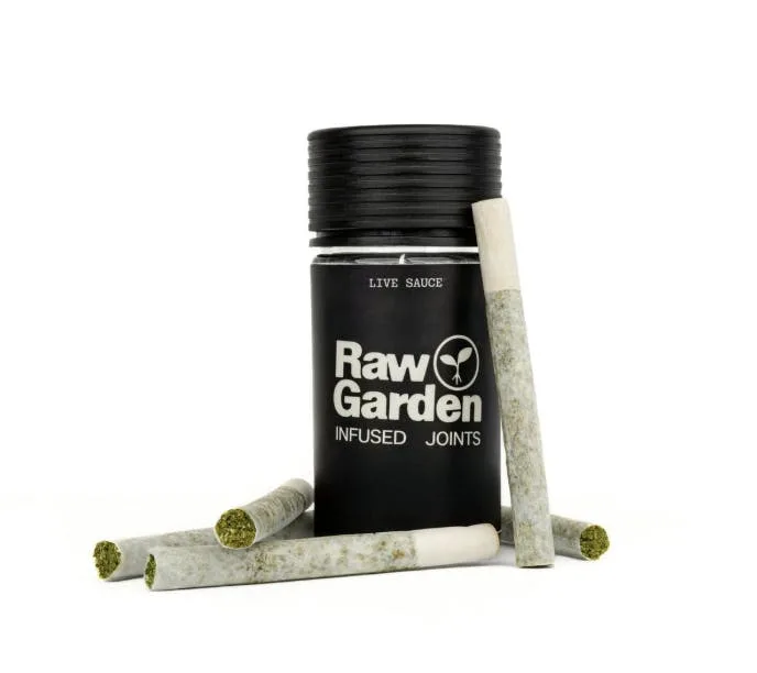 Raw Garden Infused Joints 5pk 2.8g - Tropicana Cherry 27%