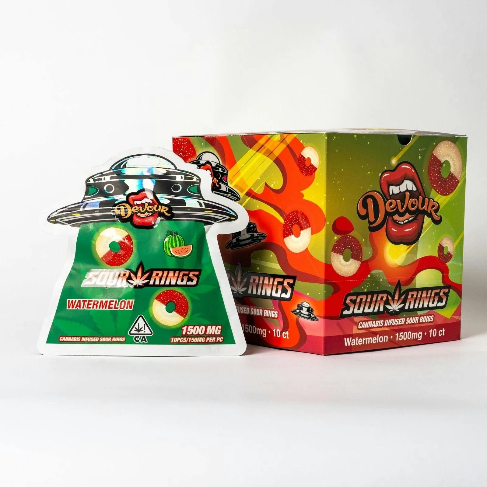 Watermelon Sour rings 1500mg