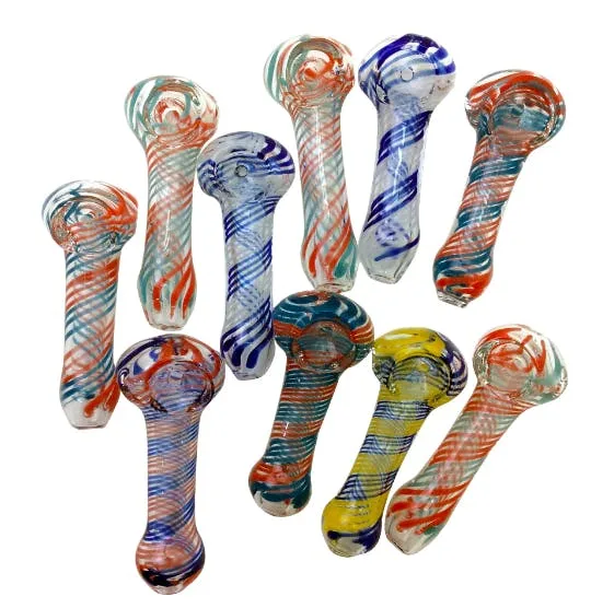 2.5 INCH SPIRAL PEANUT HAND PIPE