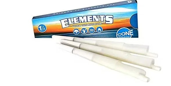 Elements - Accessories - Prerolled Cones - 1 1/4 - 6 pack