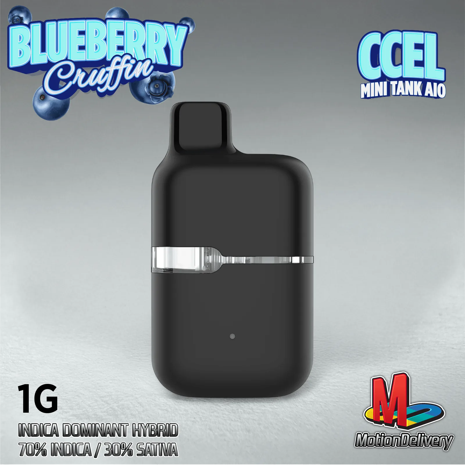 1G Blueberry Cruffin Live Resin Disposable I-Crusher Vape Cart
