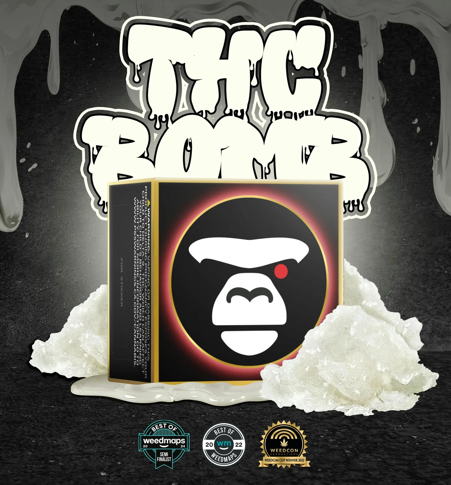 THC BOMB - live resin sugar diamonds 1000 mg