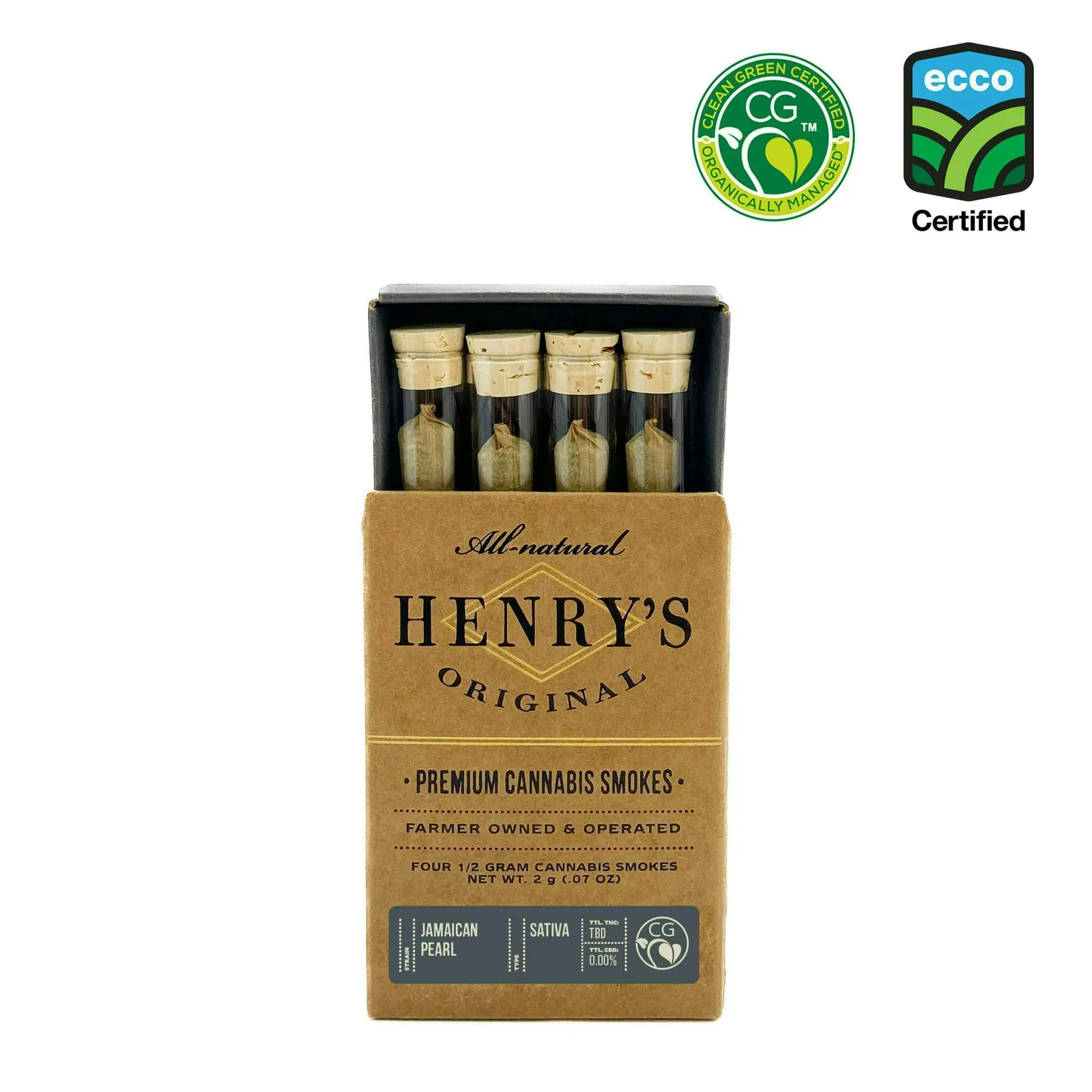 Henry's Original | Jamaican Pearl | Joints | 0.5g each | 4pk