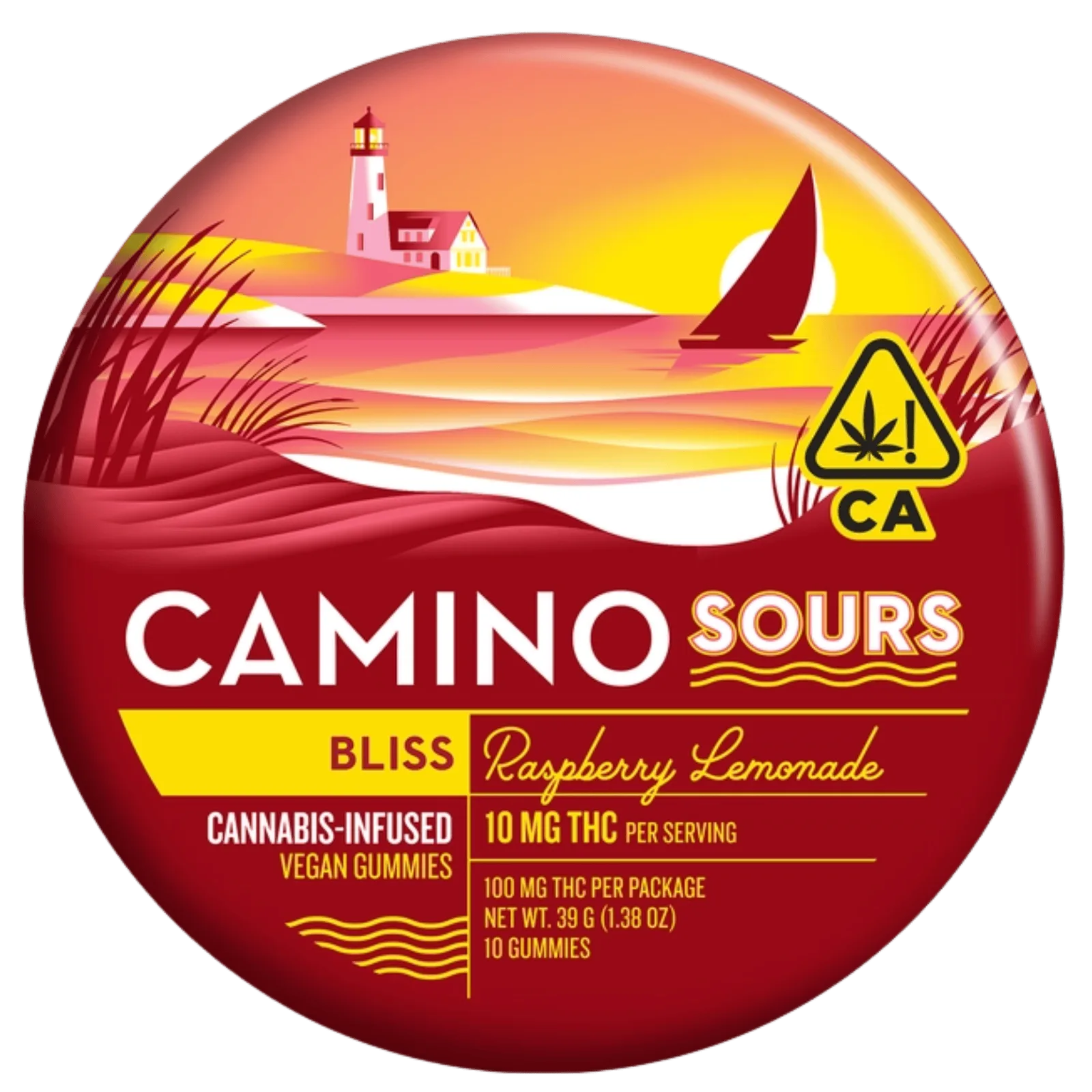 Camino - Sours - Bliss - Raspberry Lemonade - Gummies - 10pk - 100mg