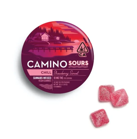 Camino Sours Strawberry Sunset (I) Gummies 100mg
