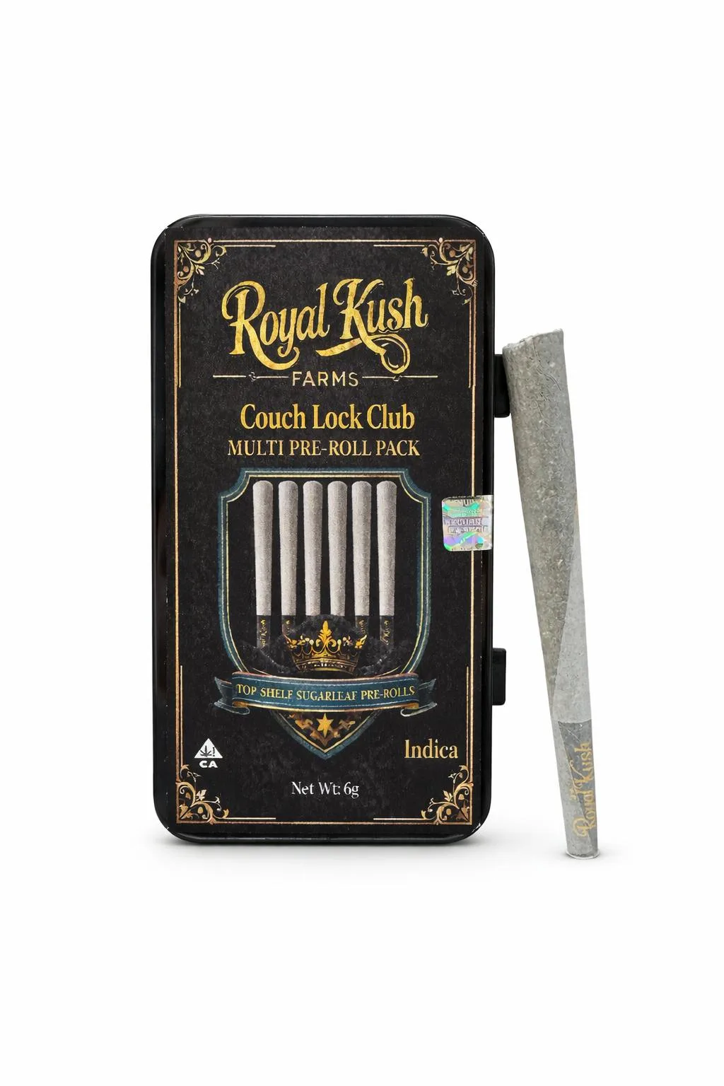 Couch Lock Club | Top Shelf Indoor Sugarleaf Pre-roll Pack 6g