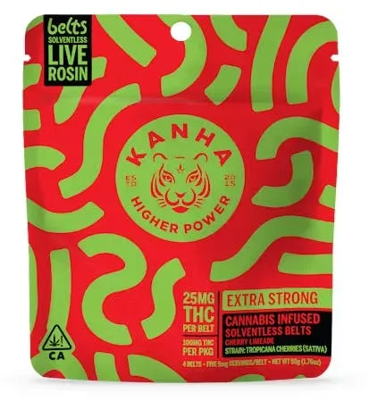 CHERRY LIMEADE 100MG SOLVENTLESS BELTS KANHA