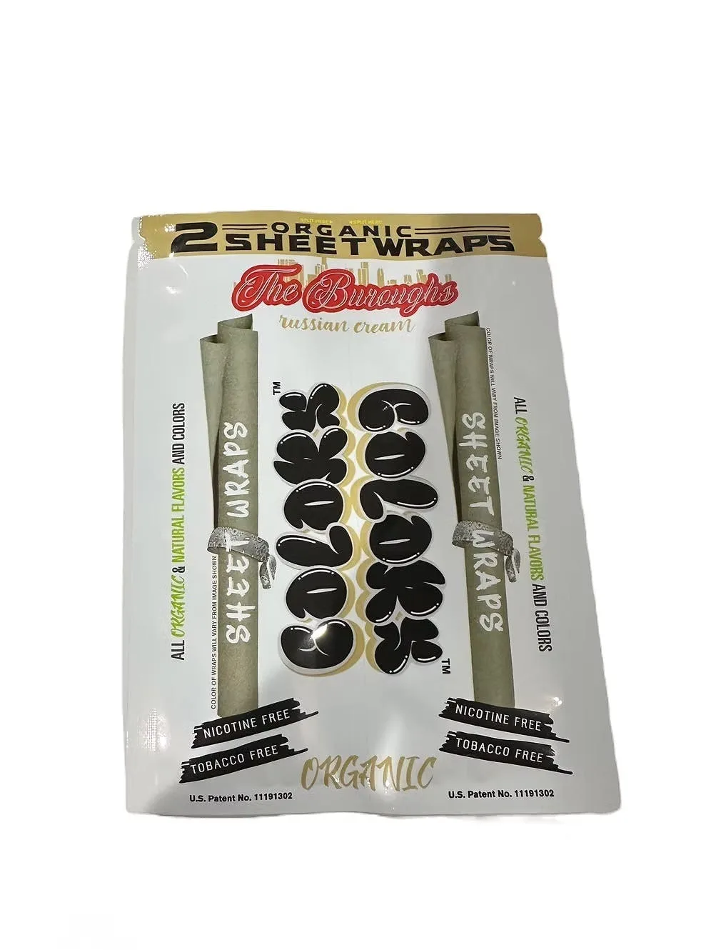 Colors | Russian Cream | Organic Wraps| 2pk