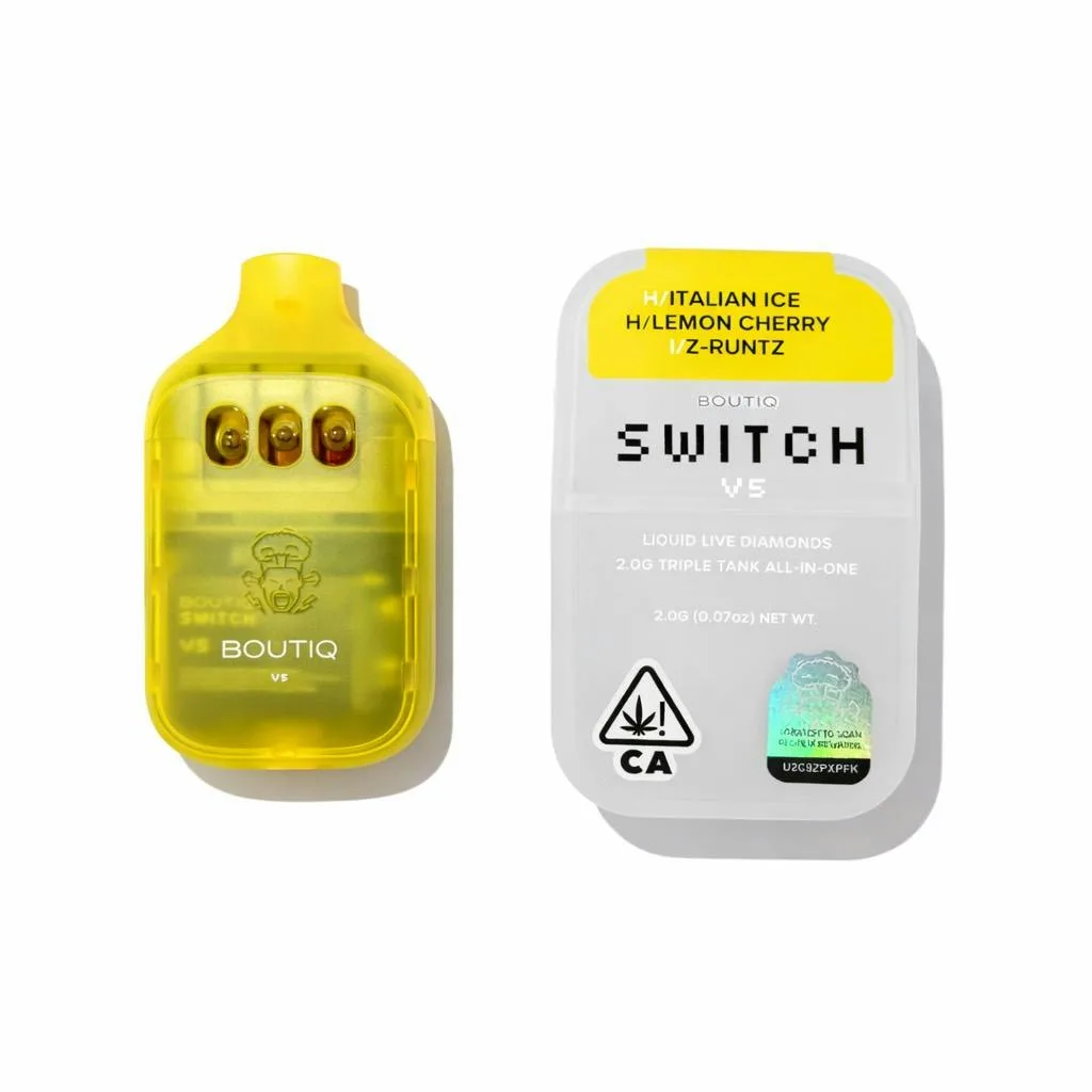BOUTIQ SWITCH 2G V5 (3 in 1) “ITALIAN ICE” (HYBRID) x “LEMON CHERRY” (HYBRID) x “Z-RUNTZ” (INDICA)