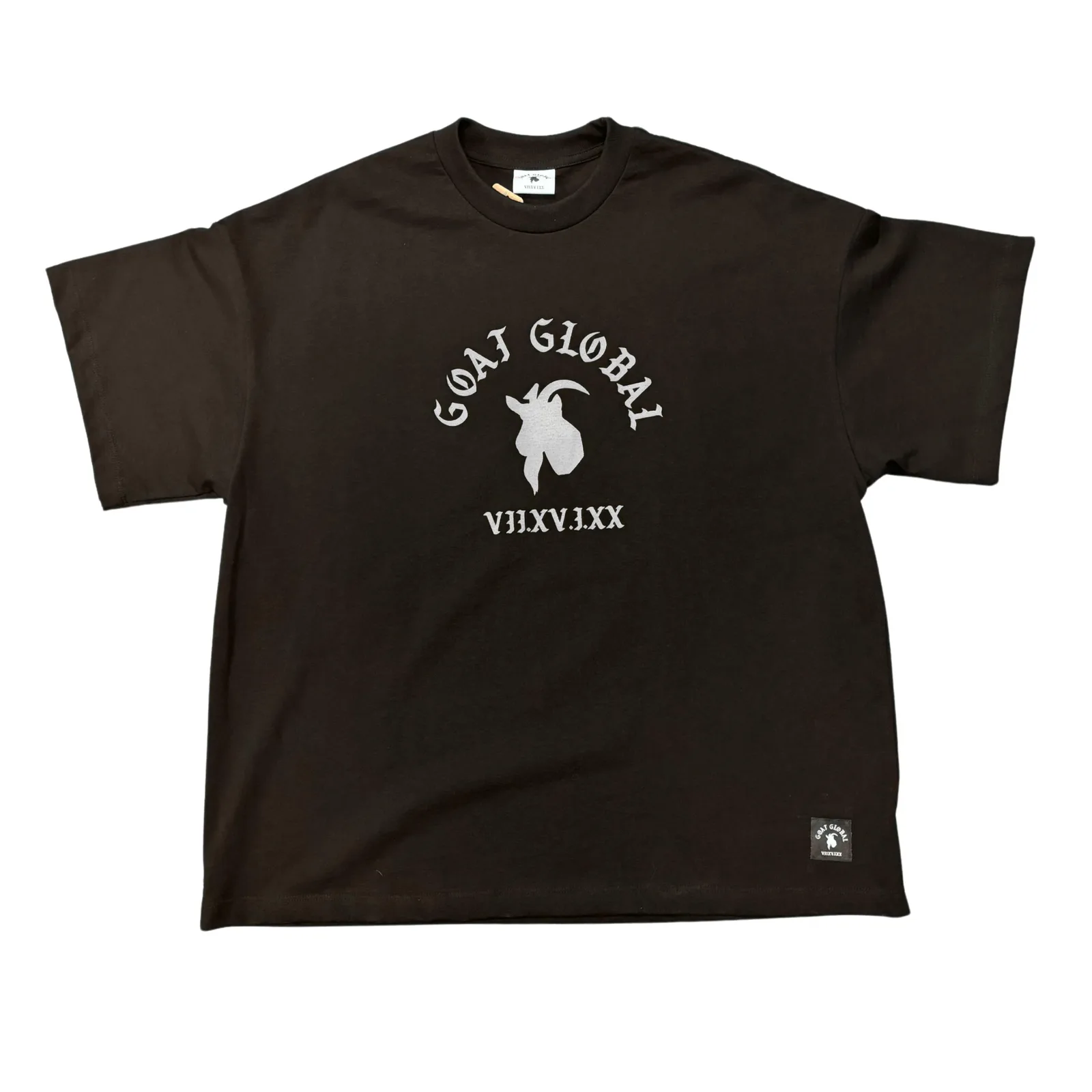 GOAT GLOBAL | WHITE GOAT LOGO SHIRT MEDIUM