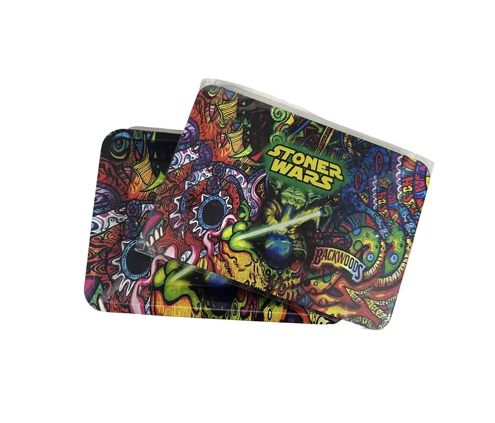 Rolling Tray with Magnetic Lid | Stoner Wars | 7 x 5