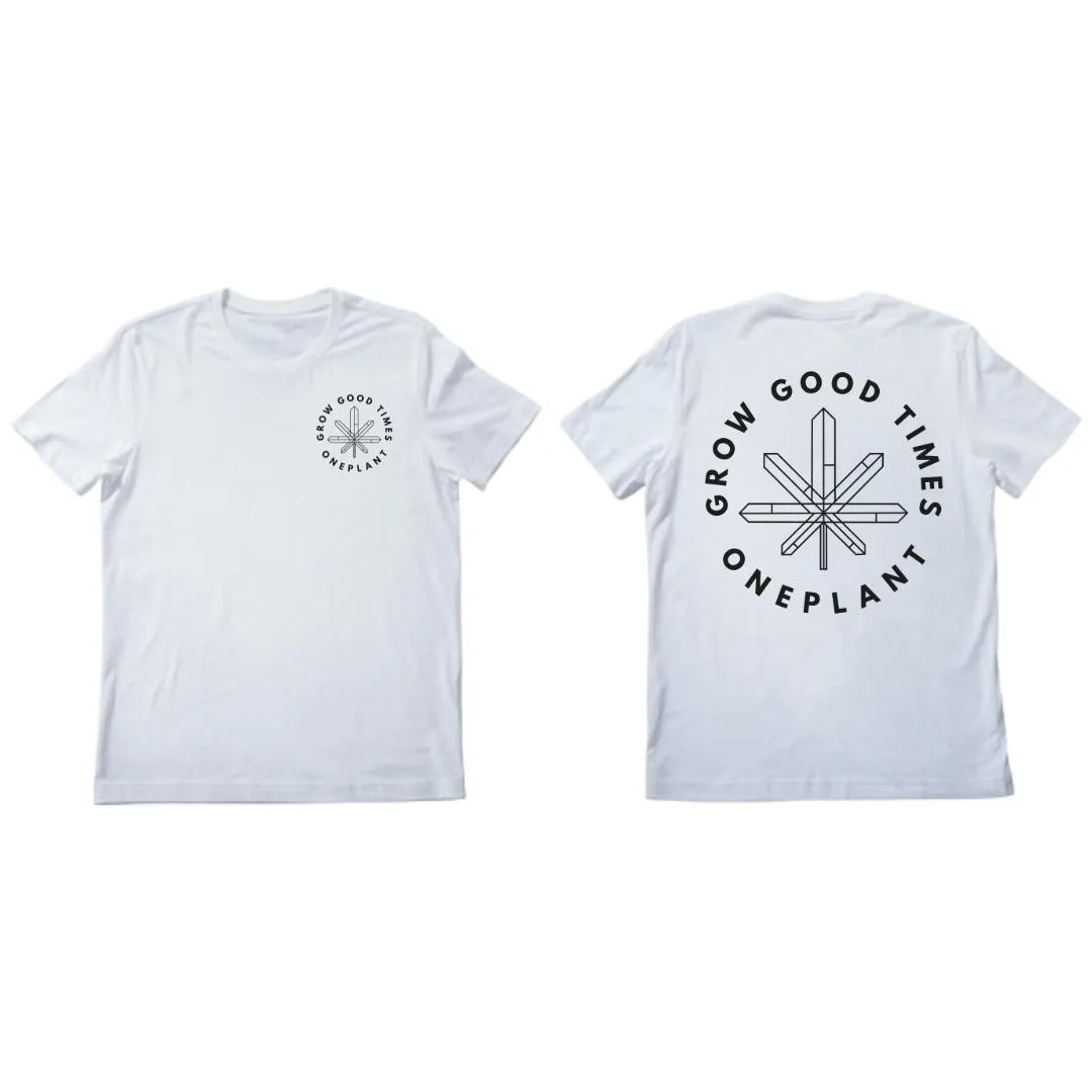 One Plant Medium White T-Shirt