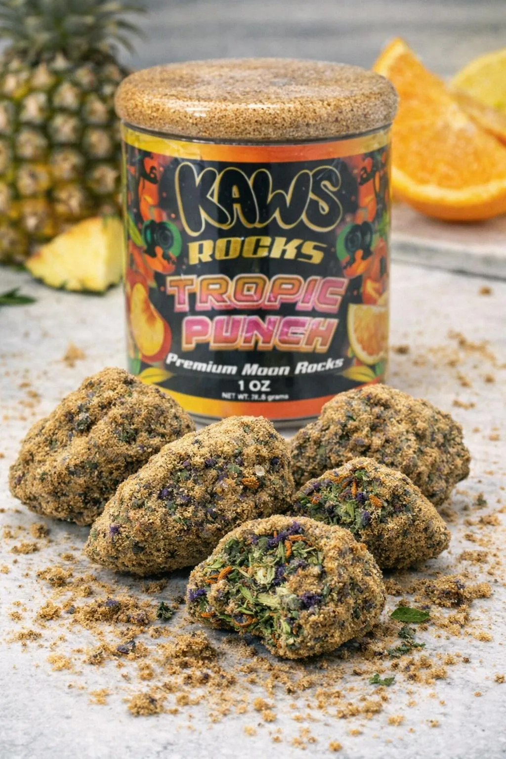 KAWS ROCKS | TROPIC PUNCH (1OZ MOONROCKS)