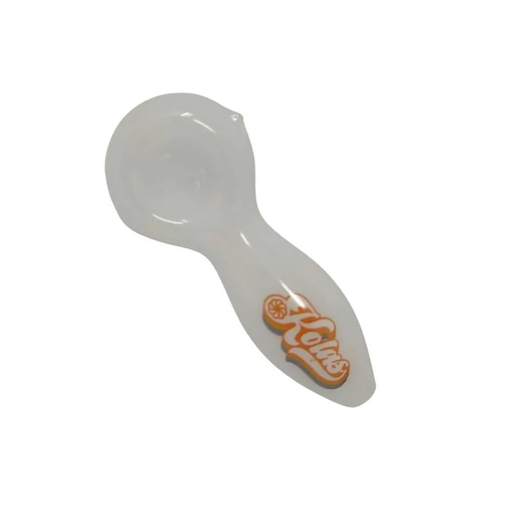 Kolas Branded Pipe Small 70's Logo White