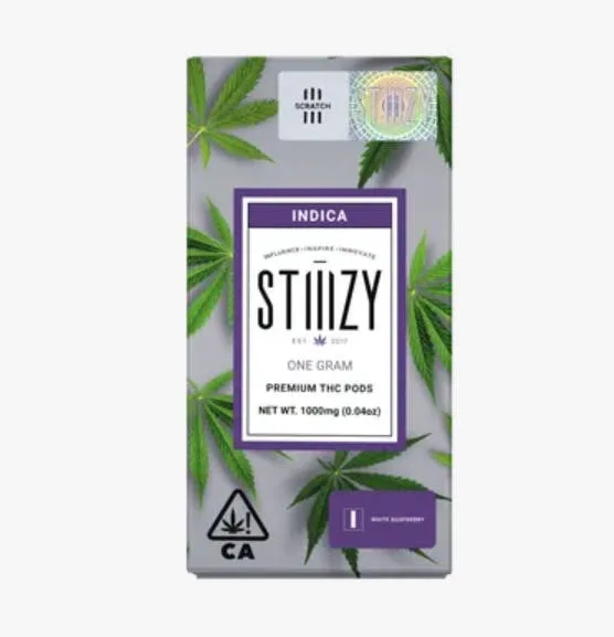STIIIZY | White Raspberry (1g) | Indica | THC 79.86% CBD 2.36%