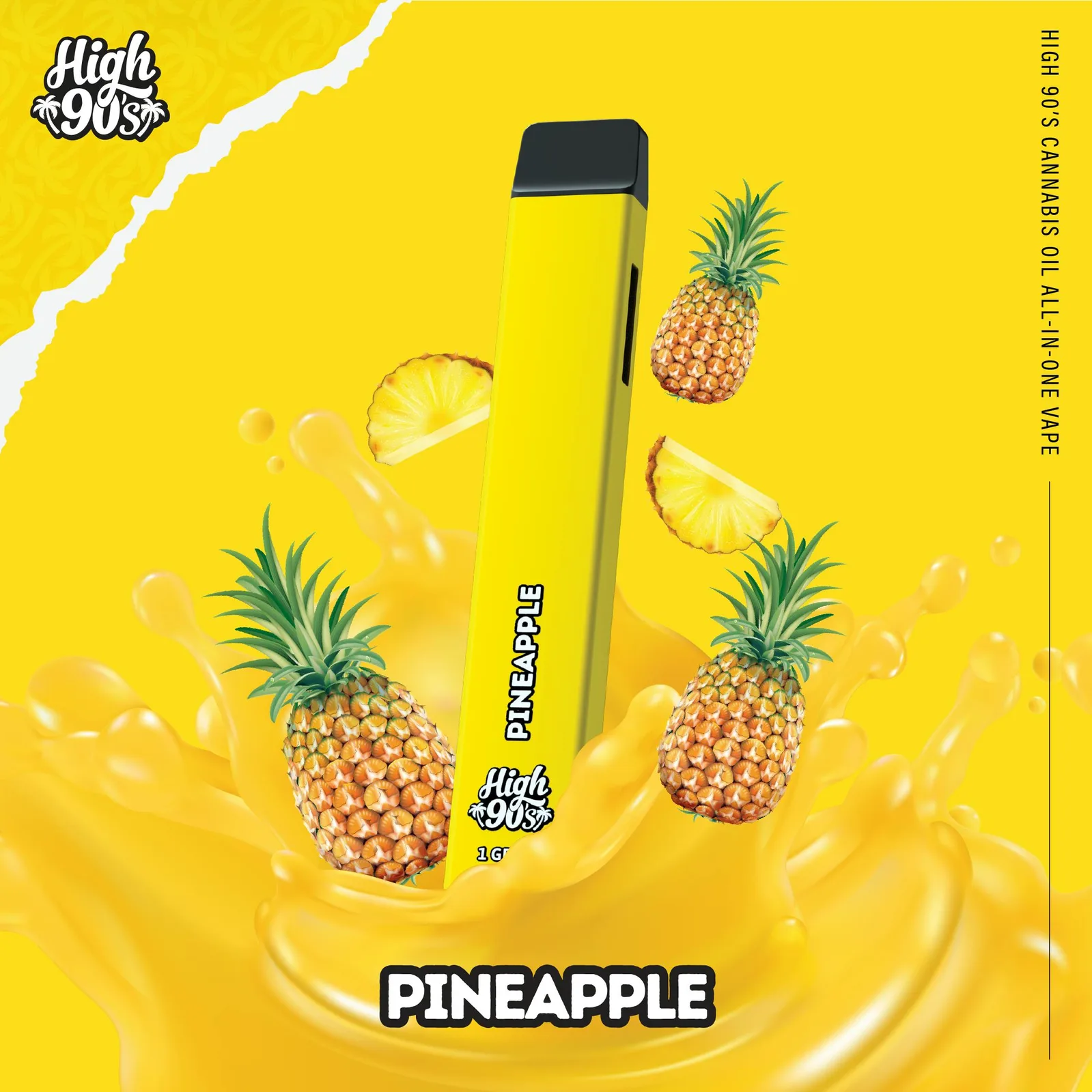 High 90s : Pineapple 1g All-In-One Vape